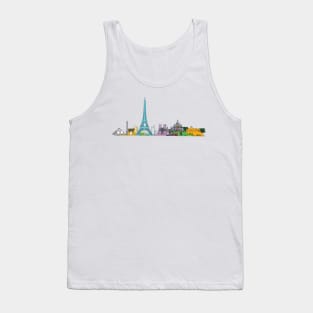 Paris skyline Tank Top